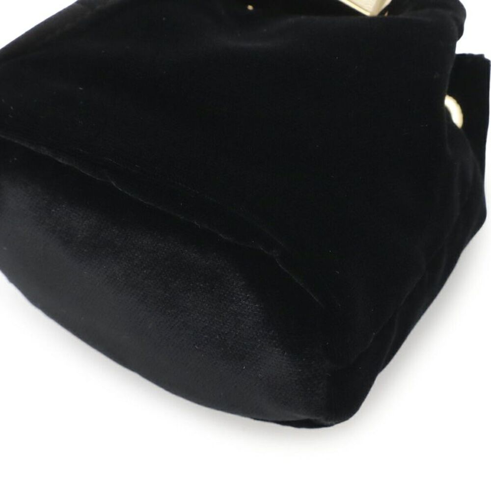 Prada Triangle Logo Velvet Pouch - Picture 3 of 9